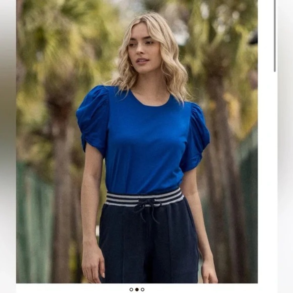 Summersalt The Luxe Pima Twist-Sleeve Tee Shirt Top Size 2X NWT Pima Cotton